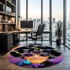 Prince Printed Round Rug Carpet Chair Rug Area Rug Entryway Doormats,for Office Chair Living Room Bedroom Kitchen Room.
