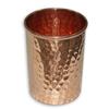 Indian Pure Copper Hammered Water Tumbler Glasses for Healing Ayurvedic Product Set of 6
