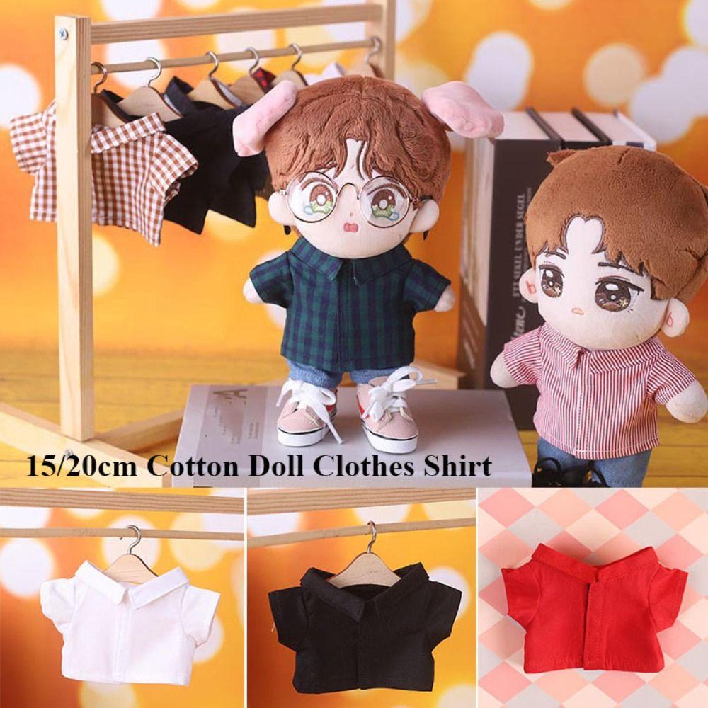 Fashion Style Doll Clothes Toys Accessories Mini Clothes Doll T-shirt  15/20cm Cotton Stuffed Dolls