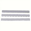 3pcs Irregular Edges Ruler DIY Making Carbon Steel Embossing Attractive Decorative Lightweight Card Making Tool