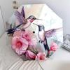 1Pc Hummingbirds Flowers Automatic Umbrella - Suitable Travel Outdoor Portable Umbrella Birthday Gift Daily Essentials