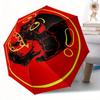 Skulls Roses Automatic Folding Umbrella Stylish Retractable Design For Outdoor Adventurest107