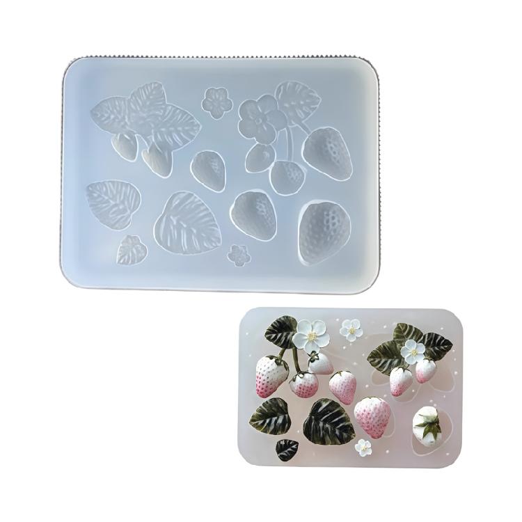 

Versatile Silicone Strawberry Mould Suitable For Handmade Jewelry And Various Projects 1