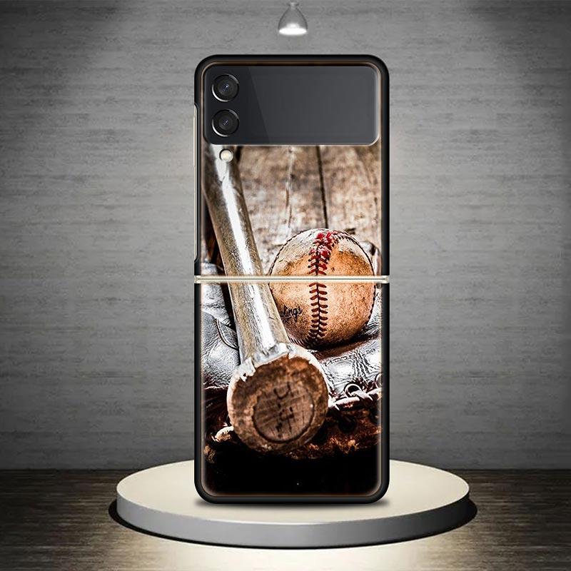 Baseball Sport Phone Case Cover for Samsung Galaxy Z Flip7 Flip6 Flip 7 6 5 4 3 Flip3 Flip4 Flip5 5G Shockproof Fundas Galaxy Z
