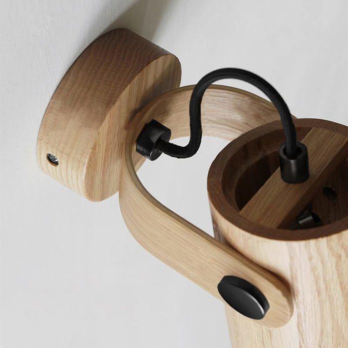 Wandleuchte - Ouglres - Massivholz - Klassisches Design - LED-Beleuchtung - 5 Jahre Garantie