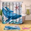 Waterproof Mildewproof Marine Animal Series Shower Curtain for Bath Home Decoration
