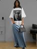 Leopard Print Short-Sleeve Loose Casual T-Shirt