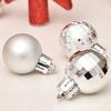 30 Pcs Mini Christmas Ball Ornaments Set 1.81 Inch Plastic Christmas Ball Hanging Ornaments with Glitter Tree Topper Star for Holiday Wedding Birthday