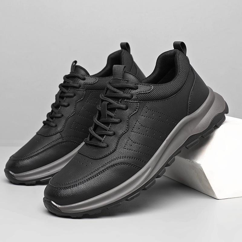 

Fashion Casual men s sports shoes Classic minimalist and comfortable style Outdoor leisure travel walking Daily Quality Black shoes 44 чёрный