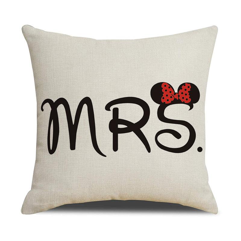 Simple Letter Series Throw Pillow Covers With Digital Printing Of Short Plush Fabric Car-Shaped Sofa Cushion Office Home Decor