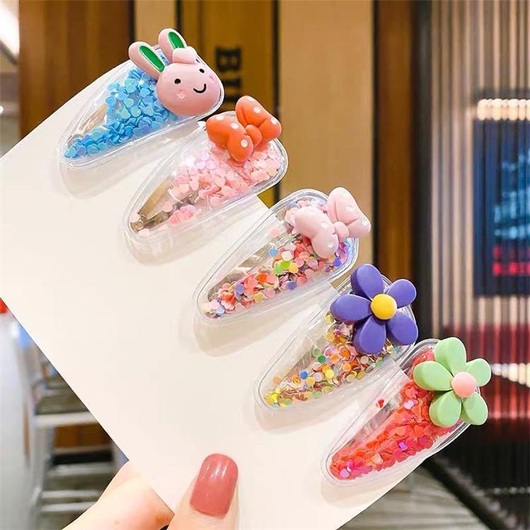 5Pcs/Pack Fashion Korean Children Hair Clips Sweet BB Hair Pins Cute Fruit Animal Baby Accessories