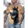 Horse pattern men's short sleeved T-shirt