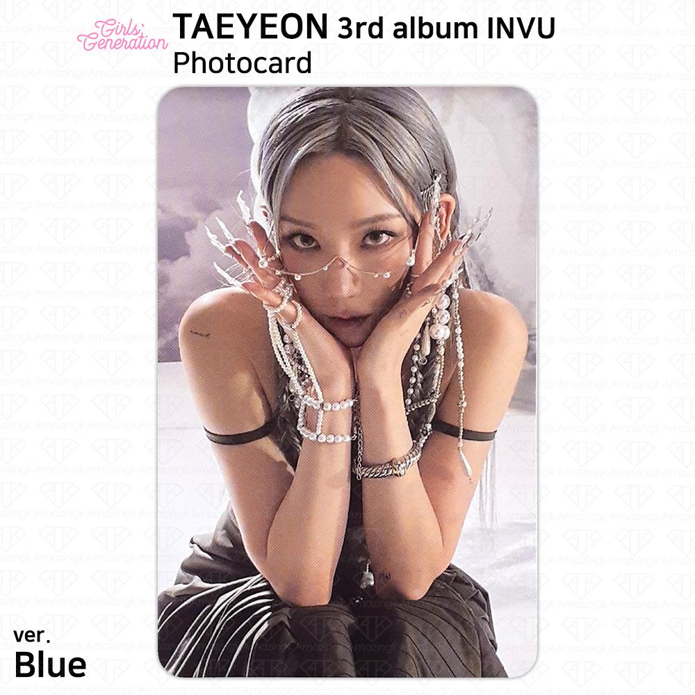 Trzeci album SNSD GG Girls' Generation Taeyeon INVU Oficjalna fotokarta KPOP