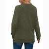 Dames Sweatshirts V-hals Lange Mouw Shirts Losse Casual Herfstmode Truien