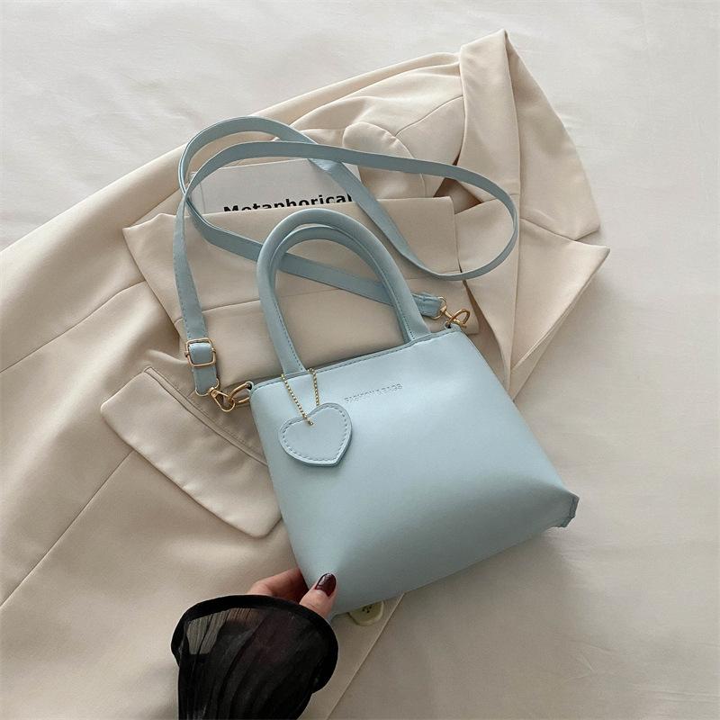 

Сумочка на одне плече 2024, осінь, нова мода, ретро, ​​повсякденна сумка-відро, проста модна модна красива сумка-месенджер синій