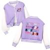 Bambine Ragazze Anime Cartone Animato Cantante POP Super Star Rumi Zoey Mira Stampato Casual Maniche Lunghe Giacca da Baseball Cappotto