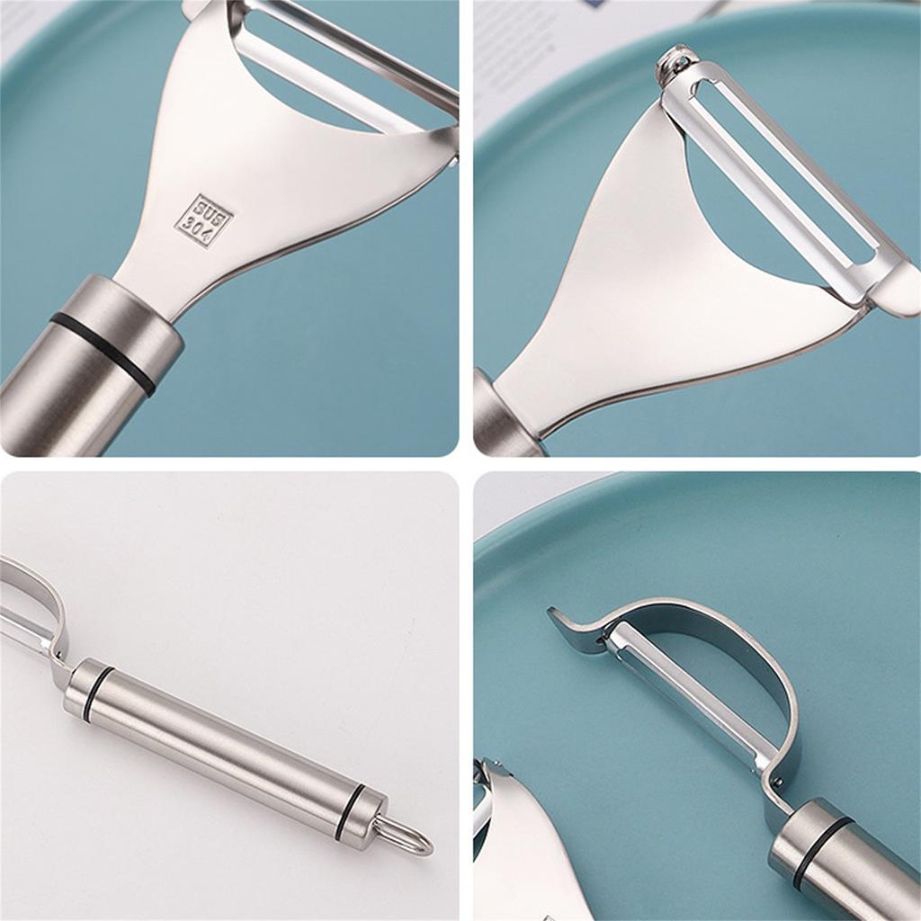 Edelstahlschäler Kartoffelschäler Gemüseschäler Edelstahlschäler für die Küche Set mit 2 Stück