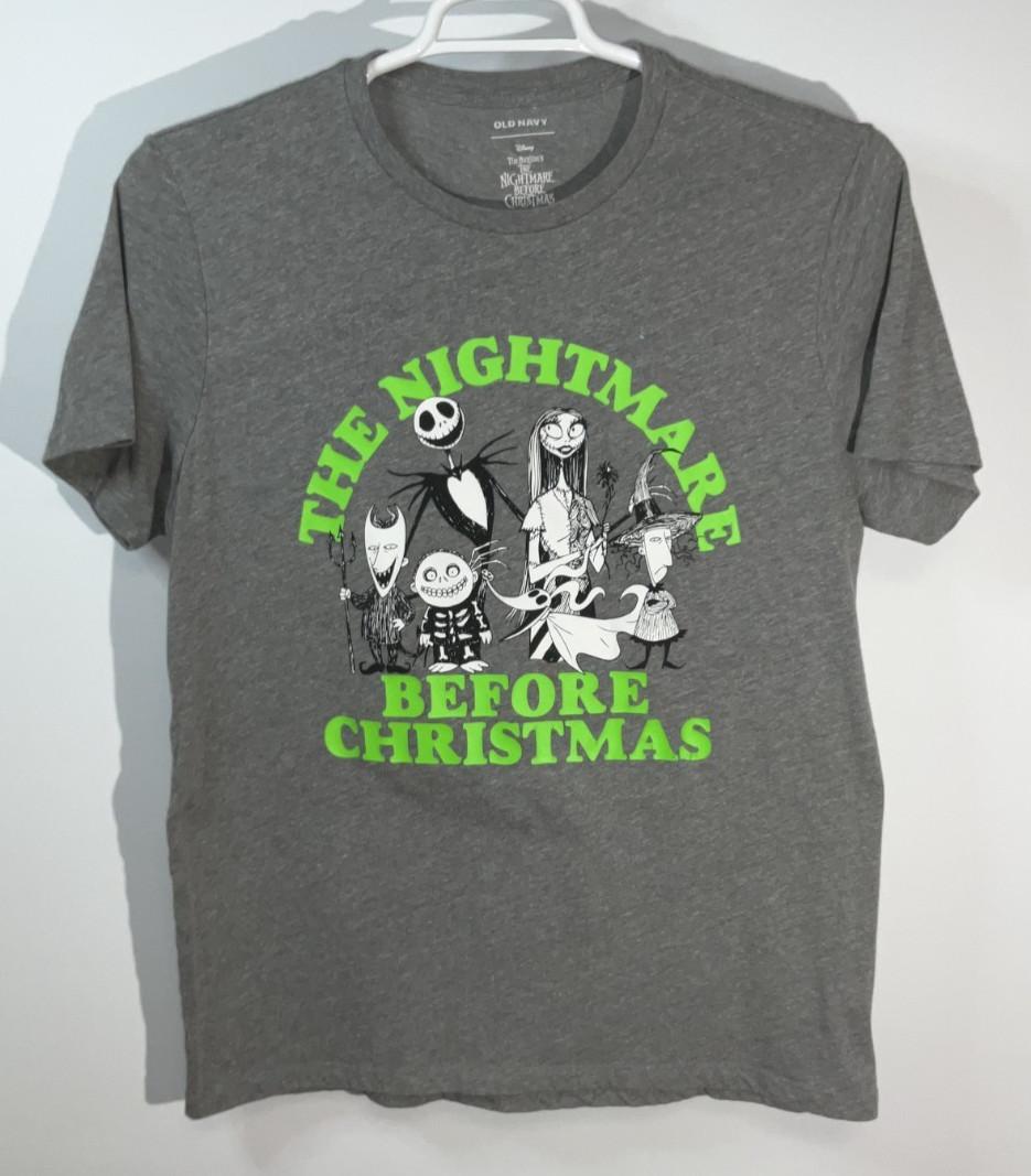 Nightmare Before Christmas Short Sleeve T-Shirt Women s Adult Large Gray XXXL