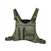 Outdoor Sports Chest Bag for Men Front Running Vest Bag with Multiple Compartments EDC Travel Chest Pack for Workout Cycling Hiking