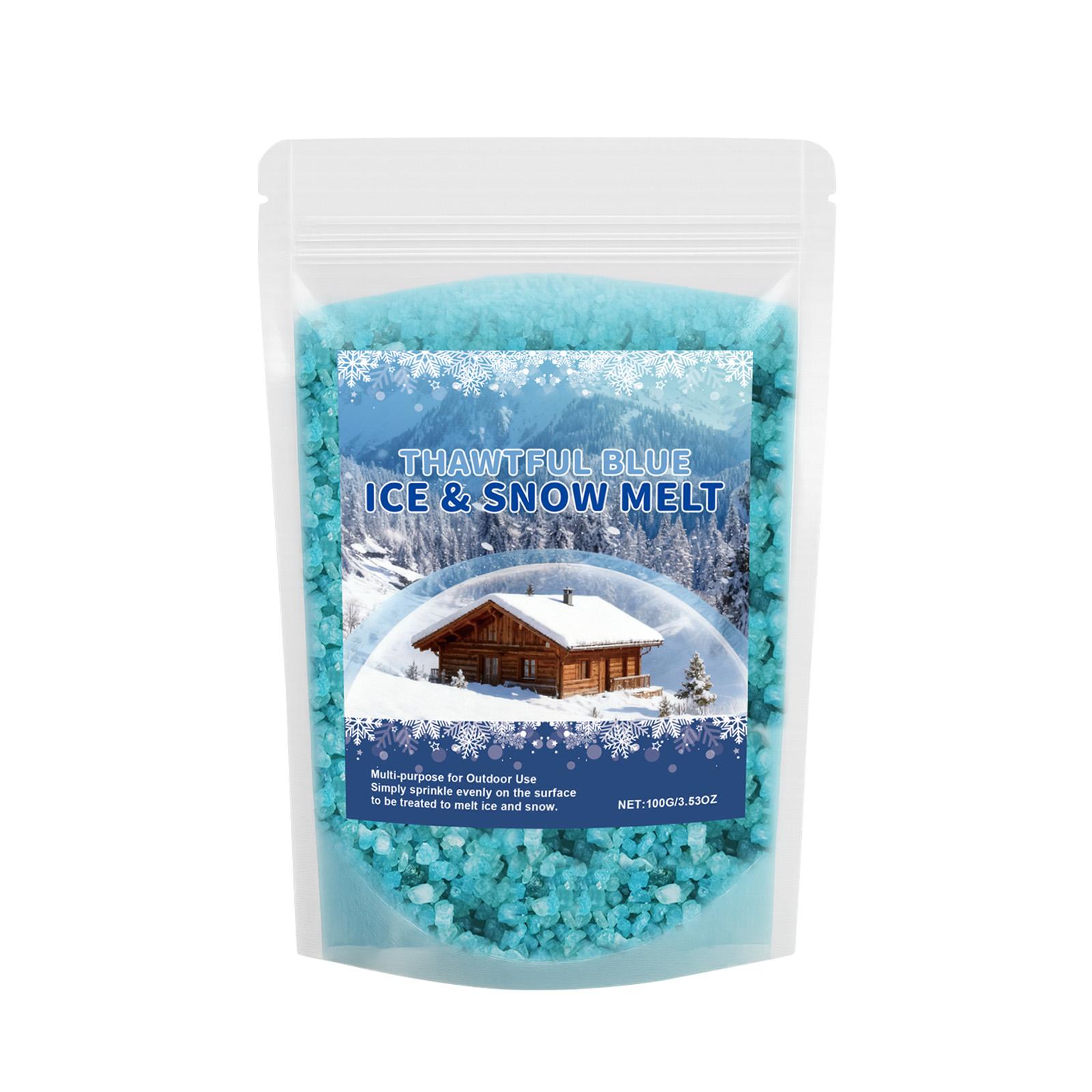 

Snow Melt Thawtful Blue Ice & Snow Melt The Fast Melting Speed Of The Funny -icing And -icing Agent Reduces The Duration Of Road Freezing One Size білий
