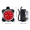 USB Rechargeable Bike Light Set Super Bright Front Headlight and Rear LED Bicycle Light 650mah 4 Light Mode Options