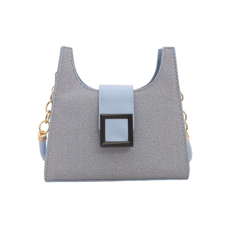 

New underarm bag women s texture versatile shoulder messenger bag popular women s bags синій
