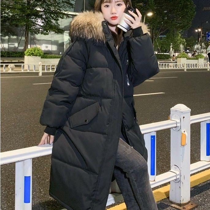 New large size winter down cotton-padded clothes women's long cotton-padded clothes loose cotton-padded jackets bread clothes jacket