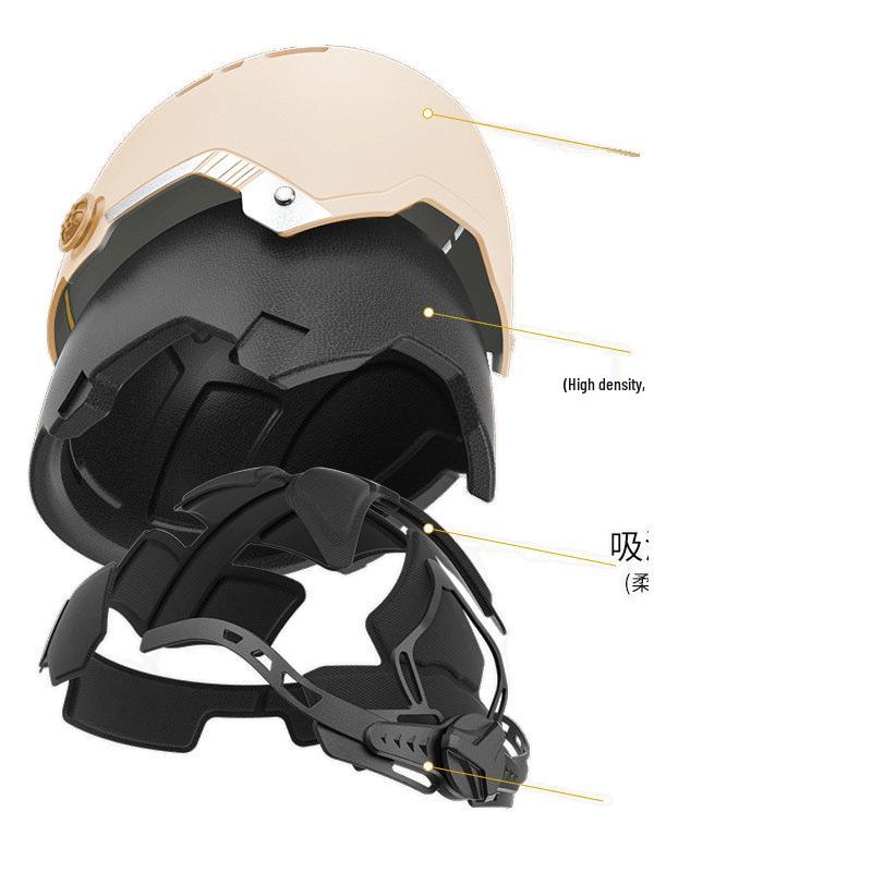 Certified Unisex Electric Motorcycle Half Helmet - Summer Sun Protection & All-Season Safety