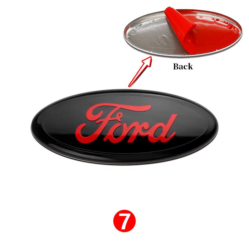 11,5cm Aluminium Frontgrill Heckklappen-Emblem Abdeckung Für Ford Focus MK3 MK2 Mondeo S-MAX Kuga Fiesta Ranger Auto Tuning