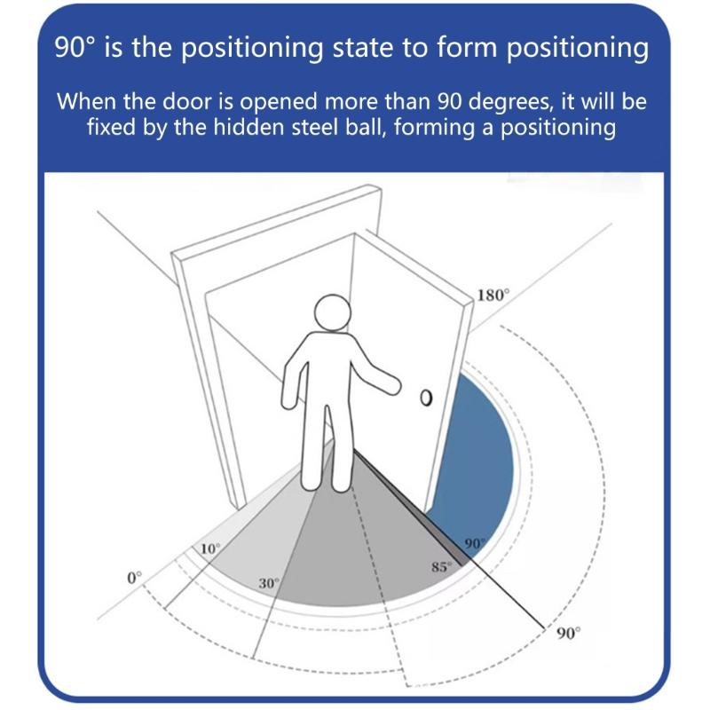 2pcs Spring Hinges for Securely and Convenient Door Closures with 90 Degree Positioning Feature Elegant Color Designs