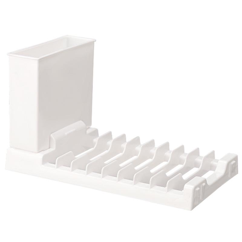 Foldable Kitchen Bowl & Chopstick Rack: Multifunctional Stovetop Pot Lid Organizer & Hanging Drainer.