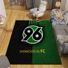 Hannover 96 Art Flannel Printed Carpet, Home Sofa Decoration for Living Room & Bedroom, Non‑Slip Play Flannel Floor Mat for Game Room