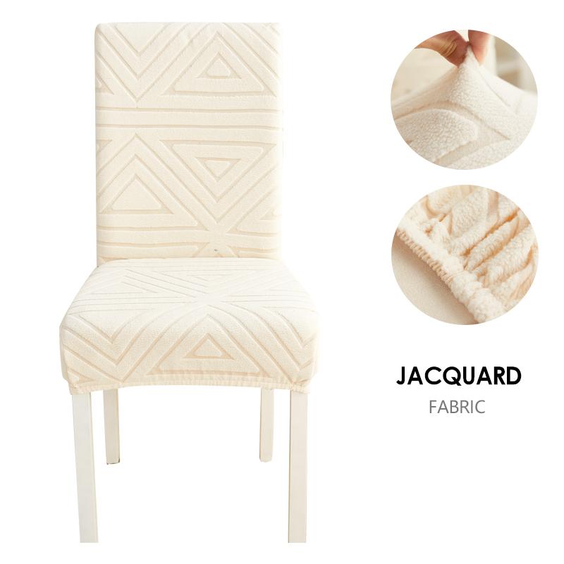 Dining Chair Cover Jacquard Parsons Chair Furniture Protector Stretch Chair Covers For Dining Room, Restaurant, Kitchen, Party