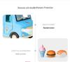 Douyin Hot Q Version Pretend Play Toy Mingyuan Hamburger & Ice Cream Car