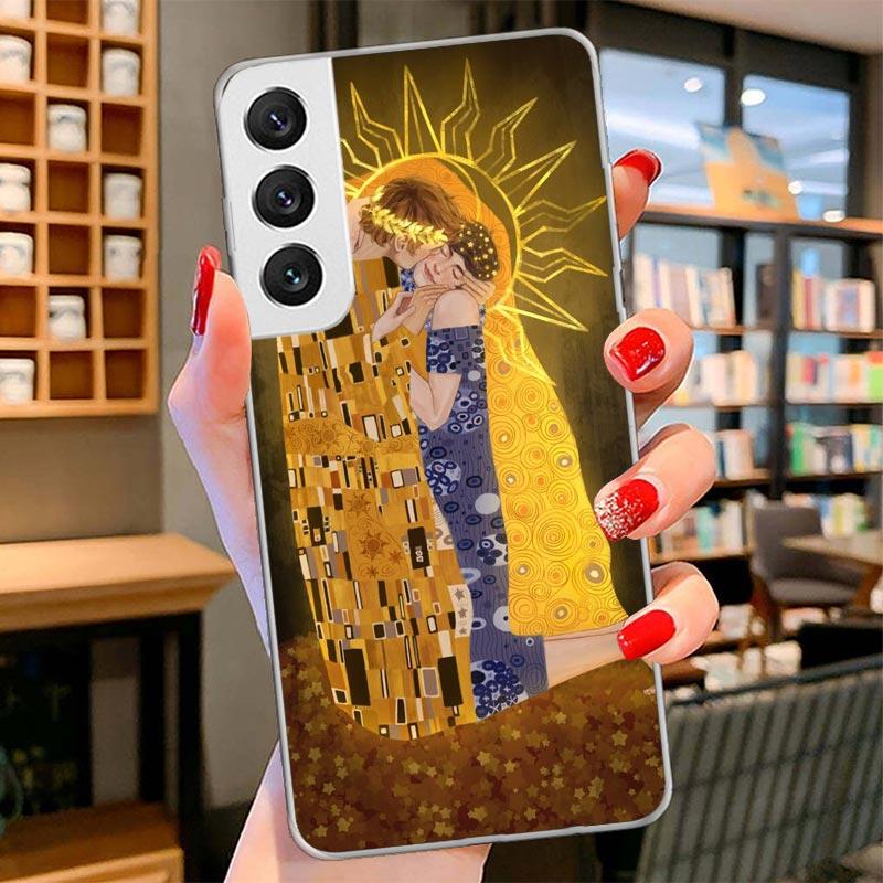 

Kiss by Gustav Klimt Desig Cover Phone Case For Samsung Galaxy S26 S25 Edge S24 Ultra S23 S22 Plus S21 S20 FE Soft Fundas Shell Samsung S20 Ultra