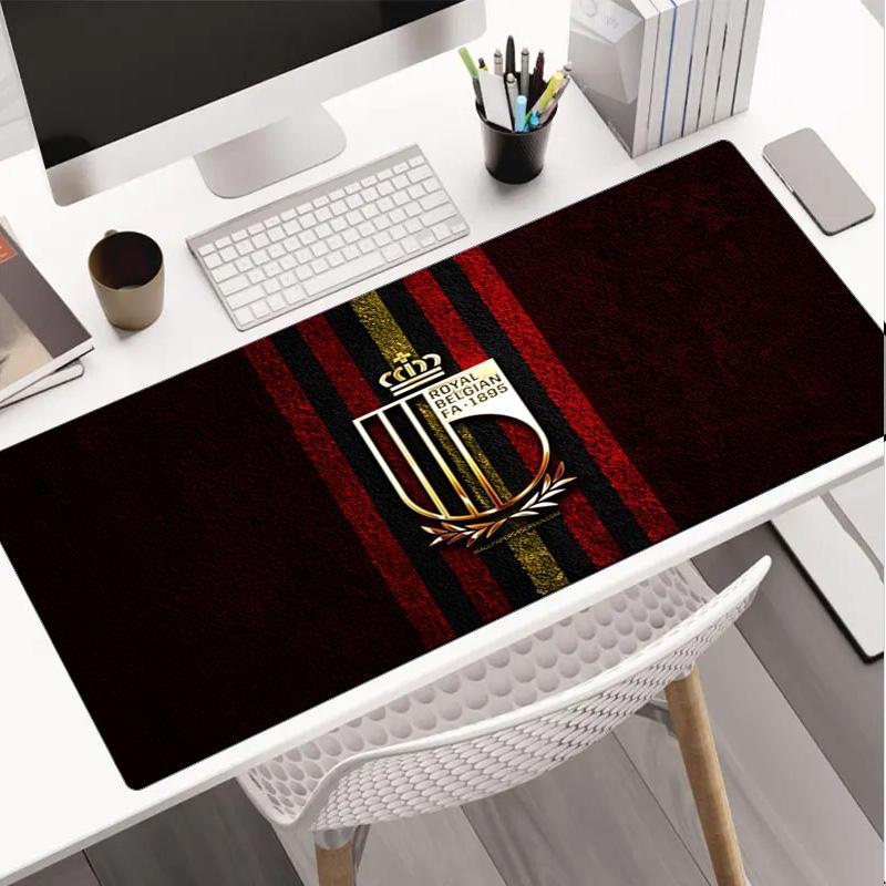 Belgian Football Association Emblem Mouse pad Mouse pad, Gaming Mouse Pad, keyboard pad, Desk Decor for computer notebook Fan Gift Birthday Gift