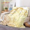 3D Mandala Yoga Flower Bohemia Meditation Nature Soft Flannel Blankets,Throw Blanket Comfortable Blanket for Picnic Beds Bedroom