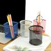 Metall hul penn Blyantholder Vase Pot Ryddig Skrivesaker Oppbevaring Skrivebord Container