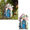 EZBUYGO Miniature Fairy Garden Door Figurine, DIY Landscape Decoration, Succulent Ornament for Indoor and Outdoor Use, 10cm Fairy Door Figurine,
