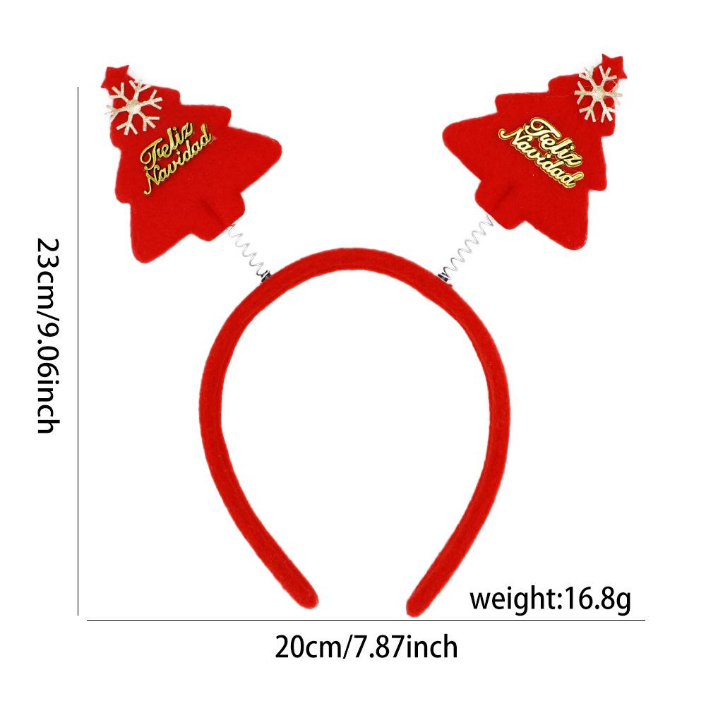

Christmas Headband Santa Claus Elk Xmas Tree Star Headware Decorations for Home Girls Women Merry Christmas New Year Gifts 2025