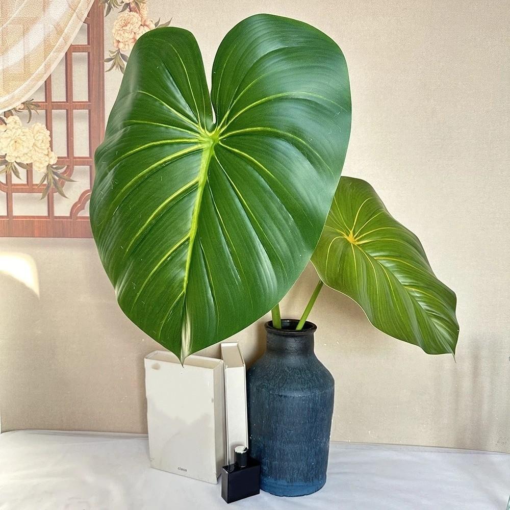 Green Plants Crane King Fern Leaf Lifelike Banana Leaf Faux Plant Wedding Banquets