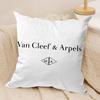 VVan CCellf Arpels Cushion Cover Short plush Doublesided Print Square Throw Pillow Covers Sofa Home Cushion Decor