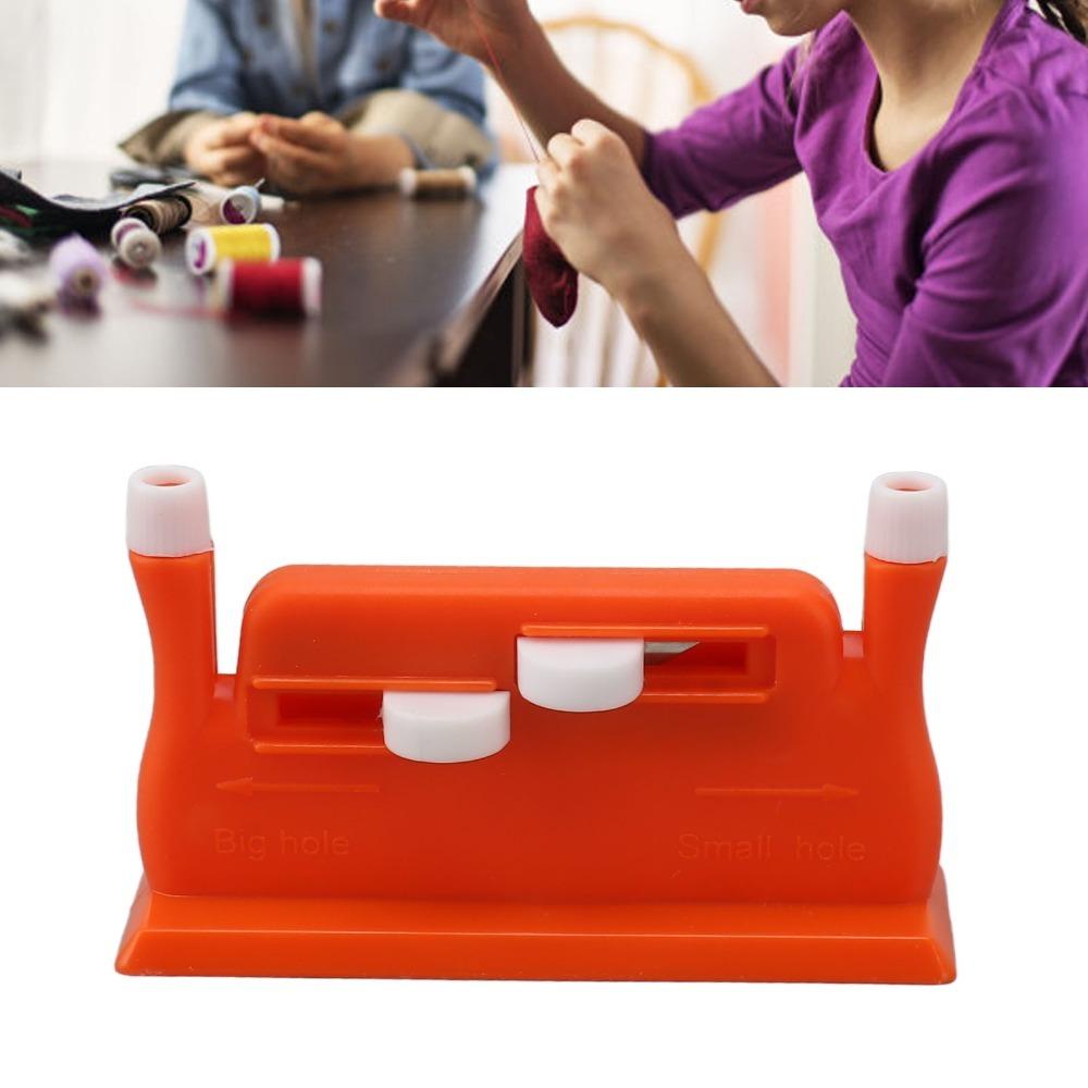 

with Needles Needle Threader Orange/Green Needle Helper Durable Threading Tool Elderly Use