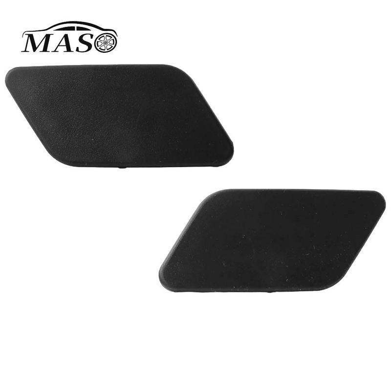 1 Pair Black Front Bumper Headlight Washer Nozzle Cover for BMW X3 F25 2010 2011 2012 2013 2014 51117261099 51117261100