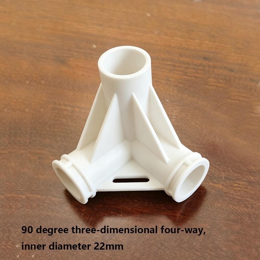 5pcs Black&White DIY Shelf Water Tube Joint Elbow Straight Joint Four Way Connector