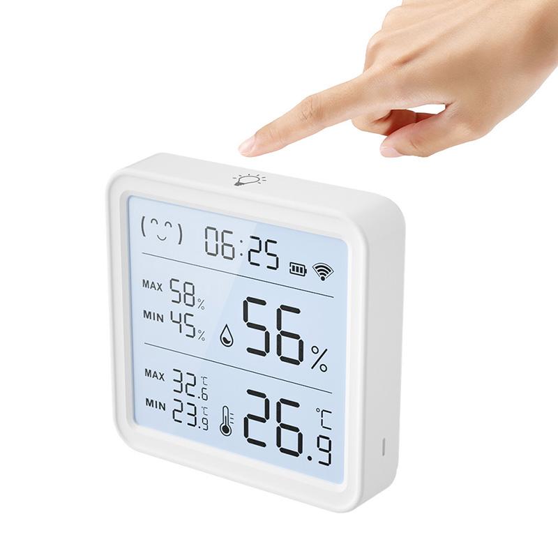 LEDEAST TH08Pro LCD Digital Display Hygrometer Thermometer Tuya WiFi Backlight Thermometer for Home Use