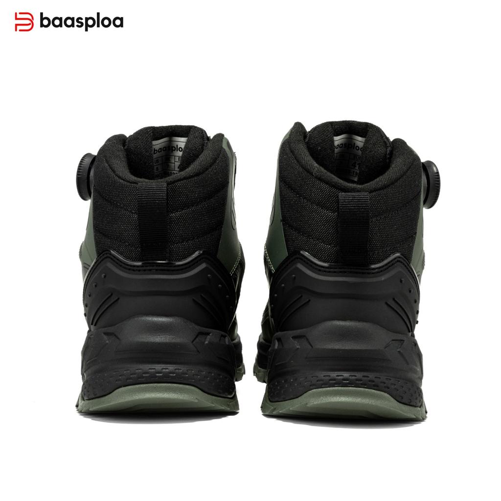 Baasploa Men's Autumn/Winter Outdoor Mountaineering Shoes and Boots Anti slip, Warm and Comfortable, Autumn/Winter Men's Shoes Promotion