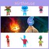 Crazy Element City Sammelfiguren-Set mit 6 PVC-Anime-Modellen
