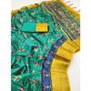 Tussar Silk Lagdi Patta With Kalkota Hand Printing Patola Print In Full Saree With Fancy Tassels In Pallu With Running Blouse