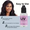 UV Hair Extension Kit with UV Lamp: 30g Fast-Curing Glue & Tools | Invisible Bonds, Damage-Free Salon & Home Use